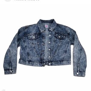Juicy Couture Acid Wash Oversized Denim 